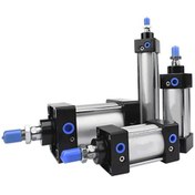 تصویر جک پنوماتیک 100*100 چهار میل دو طرفه مگنت دار 