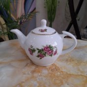 تصویر قوری ۶ کوپ گل سرخی 