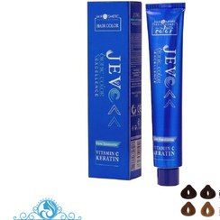 تصویر رنگ مو جوو کد 47-5 حجم 100 میل رنگ قهوه‌ای نسکافه‌ای روشن ا Jevo hair color, code 47-5, volume 100 ml, light Nescafe brown color Jevo hair color, code 47-5, volume 100 ml, light Nescafe brown color