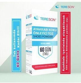 تصویر Tereson پودر جلوگیری از بوی بد کفش 10 عدد در 1 جعبه موثر تا 60 روز با یکبار استفاده Tereson Ayakkabı Koku Önleyici Toz 1 Kutuda 10 Adet Tek Kullanımda 60 Güne Kadar Etkili