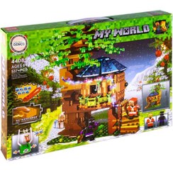 تصویر لگو کلبه درختی ماینکرافت حرکتی مدل MY WORLD کد 44089 