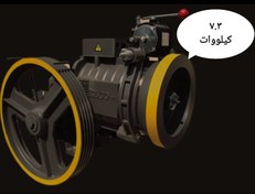 تصویر موتور آسانسور الکو پلاس (گیربکس 7.3 کیلووات) 
