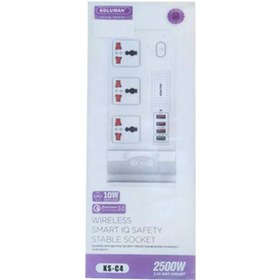 تصویر چندراهی برق کلومن مدل KS-C3 Power Sockets Koluman