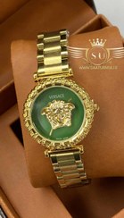 تصویر ساعت زنانه ورساچ طلایی سبز VERSACE 6012 