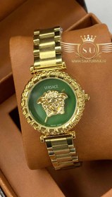 تصویر ساعت زنانه ورساچ طلایی سبز VERSACE 6012 