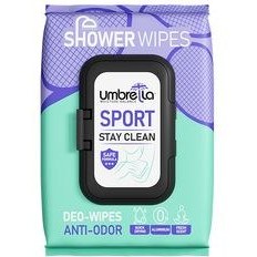 تصویر دستمال مرطوب خوشبو کننده بدن اسپورت آمبرلا 50 عدد ا Umbrella Sport Stay Clean Deo Wipes 50 Pcs Umbrella Sport Stay Clean Deo Wipes 50 Pcs