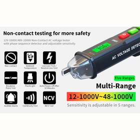 تصویر فاز یاب غیر تماسی زویی مدل ZOYI ZT-DB03 ( اصلی ) Smart non contact voltaj detection