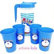 تصویر پارچ و لیوان دورامون 