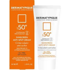 تصویر ضدآفتاب ضدلک درماتیپیک مدل بی رنگ Dermatypique sunscreen anti-spot 50ml