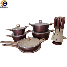 تصویر سرویس قابلمه 18 پارچه پرشیا فرانس مدل PR-4511 Persia France 18 cloth pot service model PR-4511