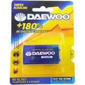 تصویر باتری کتابی 9 ولت DAEWOO مدل Super Alkaline 