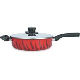 تصویر ماهی تابه دربدار دو دسته سایز 26 تفال ساخت فرانسه مدل مدل Tefal TEMPO FLAME C3043383 