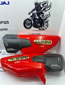 تصویر قاب ( درب ) بغل موتورسیکلت هندا انژوکتر بلند قرمز ( جفت ) 