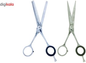 تصویر قیچی حرفه ای آرایشگاهی پریماکس مدل PJ824146003 بسته 2 عددی ا Premax PJ824146003 Barberry Scissors Set Pack Of 2 Premax PJ824146003 Barberry Scissors Set Pack Of 2