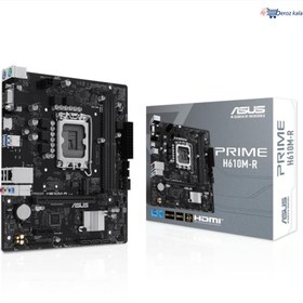 تصویر مادربرد PRIME H610M-R D5-SI ایسوس سوکت 1700 Asus PRIME H610M-R D5-SI LGA 1700 Motherboard