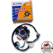 تصویر دستگاه یا بوبین برق لیون اصلی استارتی قابل نصب روی تمامی موتورسیکلت های کاربراتوری استارتی