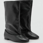 تصویر چکمه و بوت های پاشنه پهن اورجینال منگو MANGO 