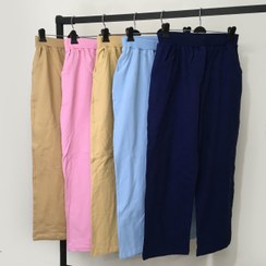 تصویر شلوار بگ زنانه سایز بزرگ جنس پنبه دورس 