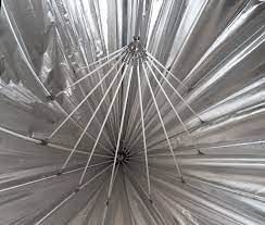 تصویر چتر عکاسی داخل نقره ای 180 سانتیمتری دیفیوزردار 