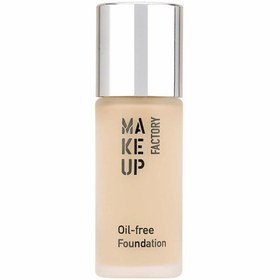 تصویر کرم پودر فاقد چربی شماره 02 میکاپ فکتوری MAKEUP FACTORY مناسب پوست چرب مدل Oil-free حجم 20 میل 02 MAKEUP FACTORY OIL FREE FOUNDATION