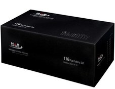 تصویر سرویس قاشق و چنگال ناب استیل مدل فلورانس ۱۱۶ پارچه استیل براق 