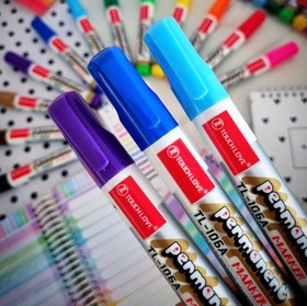 تصویر پک ۱۲ رنگ ماژیک دائمی 