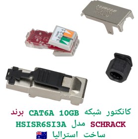 تصویر کانکتور شبکه RJ45 CAT6A SFTP 10GB ساخت استرالیا 