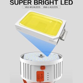 تصویر چراغ چادر شارژی خورشیدی HS-V65-1 HS-V65-1 solar light