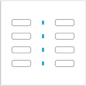 تصویر کلید هوشمند سری QUBIK Electronic keypad 8 buttons – white 