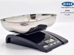 تصویر ترازوی آشپزخانه صفحه ای کاسه دار سفید ریور کد 5056W 