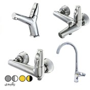 تصویر ست شیرآلات شیبه مدل ماهور Shibeh Mixer Faucet Mahor Model