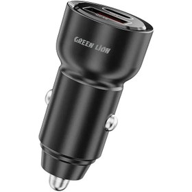 تصویر شارژر فندکی ماشین گرین لاین 60 واتی مدل RoadVolt - مشکی RoadVolt Car Charger PD + QC 60W - Black