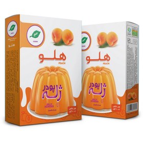 تصویر پودر ژله هلو جمع - 100 گرم بسته 2 عددی 