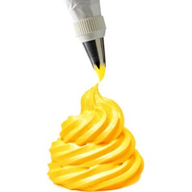 تصویر رنگ خوراکی ژله ای زرد لیمویی کپی کیک 150 گرمی 