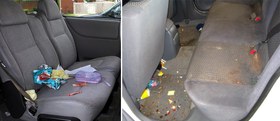 تصویر سطل زباله درب دار خودرو 