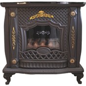 تصویر بخاری گازی ۳۰ هزار شومینه ای طرح حصیری الماس گاز 