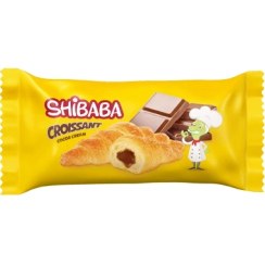 تصویر کروسان شکلاتی 50 گرمی شیبابا - کارتن 36 عددی Shibaba Chocolate Croissant 50 gr - box of 36 pieces