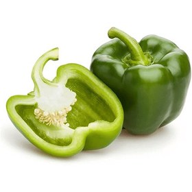 تصویر فلفل دلمه ای سبز Green bell pepper