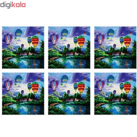 تصویر زیر لیوانی مدل C1-42118 بسته 6 عددی | چند رنگ 