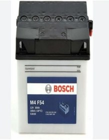 تصویر باتری باطری موتور سیکلت 12V 30 Amp M4 F54 تولید جدید Bosch 