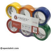 تصویر چسب پهن کایزر SK105 رنگی (بسته 6 عددی) 