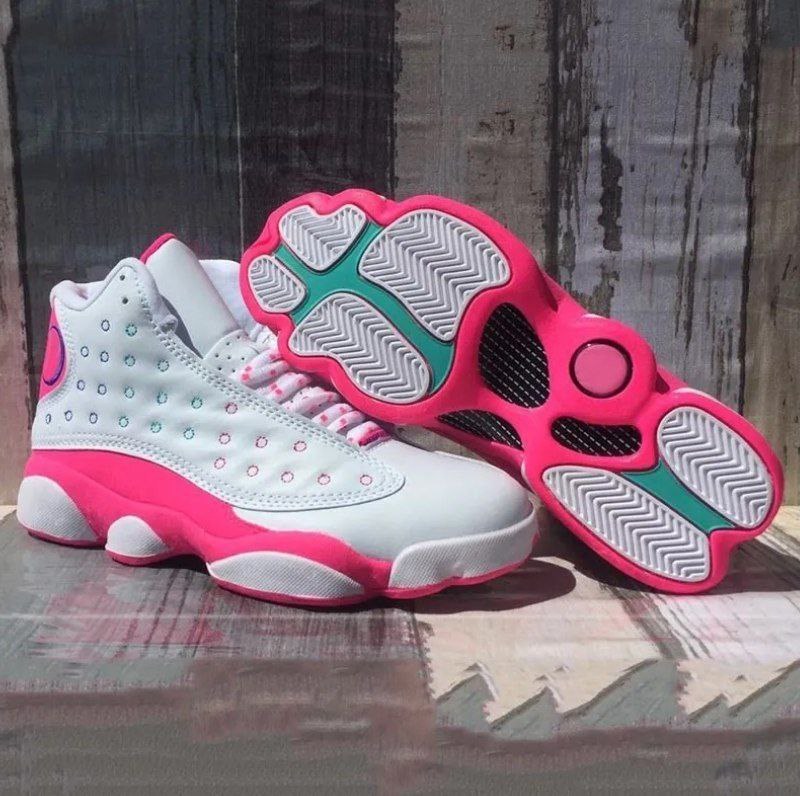 Pink jordan shop 13s