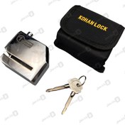 تصویر دیسک قفل موتور سیکلت کهن بزرگ چهارپر 