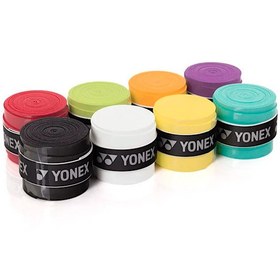 تصویر گریپ بدمینتون یونکس مدل Qt30 بسته سه عددی - کالباسی 