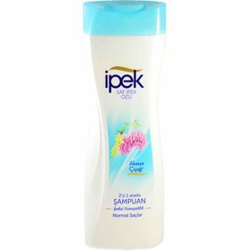 تصویر شامپو سر 2 در 1 ایپکIPEK حاوی عصاره گل اقاقیا مناسب موهای معمولی (450 میل) IPEK 2 in 1 head shampoo containing acacia flower extract suitable for normal hair (450 ml)