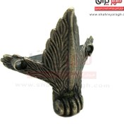 تصویر پایه آنتیک سربی برگ زیتونی پایه آنتیک سربی برگ زیتونی