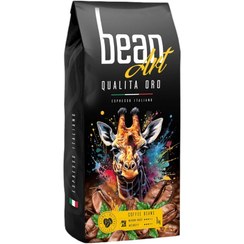 تصویر قهوه بین آرت کوالیتا اورو ۱۰۰۰ گرمی – Bean Art Qualita Oro 100% Robusta Roasted Coffee Beans 1kg 