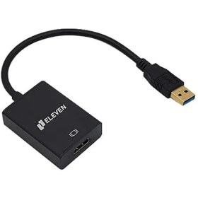 تصویر مبدل USB3.0 به HDMI ایلون مدل CV1005 ELEVEN CV1005 USB3.0 to HDMI Adapter