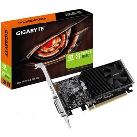 تصویر کارت گرافیک گیگابایت مدل GT 1030 Low Profile D4 2G حافظه 2 گیگابایت GigaByte GT 1030 Low Profile D4 2G Graphics Card