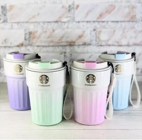 تصویر تراول ماگ درجه دار استار باکس عمده کد om9 Starbucks Travel Mug